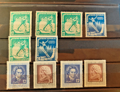 Briefmarken ddr 1952 oberhof - briefmarken,,