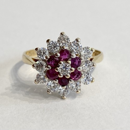 Rubin ring cz - ring, 9