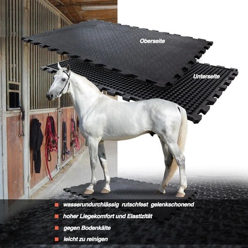 Puzzle stallmatte aus gummi - aus,