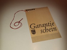 Garantieschein aus Philips Stereo-Plattenwechsler-Chassis AG1035