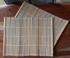 2 Platzsets Holzstäbchen 42 x 32 cm 