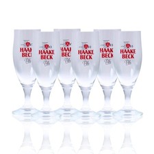 6x Haake Beck Glas 0,2 L Pils