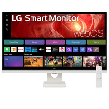 LG 32U721SA-W.AEU Smart Monitor - 4K UHD, webOS, Apple Airplay 2 integrierter Me