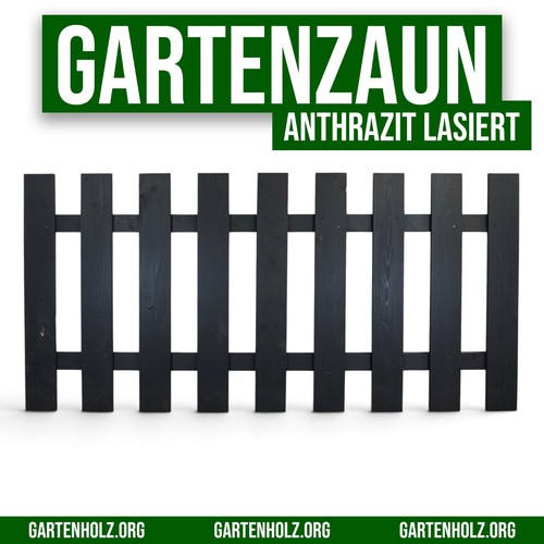 Gartenzaun 90x180 anthrazit - gartenzaun, cm