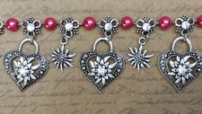 Perletta Charivari Herzklopfen Edelweiß #2 Trachten Dirndlkette Hochzeit rose