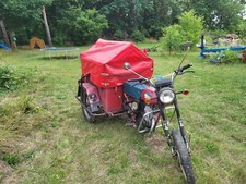 Minsk 125 Moped Dreirad Trike MZ Lastentaxi, Pritsche Tuk Tuk