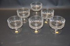 Echt Bleikristall - Sektschalen - 6 Stück - Handgeschliffen