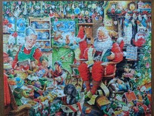 Weihnachtspuzzle 1000 T.Ravensburger Santa´s Final Preparations kompl.guter Zust