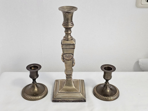 Antike messing kerzenhalter - antike, messing-kerzenhalter