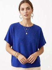 Damen Pullover Kurz Arm  Royal