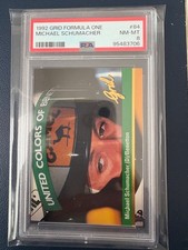 1992 GRID FORMULA ONE 84 MICHAEL SCHUMACHER ROOKIE PSA 8 FORMEL1