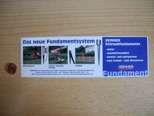 Reklame werbeanzeige krinner - reklame,