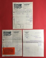 3 x Reklame Briefkopf Bogen