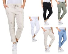 Chino Hosen Damen Jeans Risse