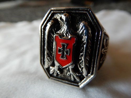 Edelstahl ring wappenadler - edelstahl,