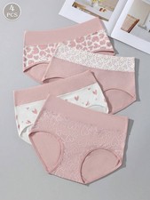 4er-Pack Damen Baumwollslips