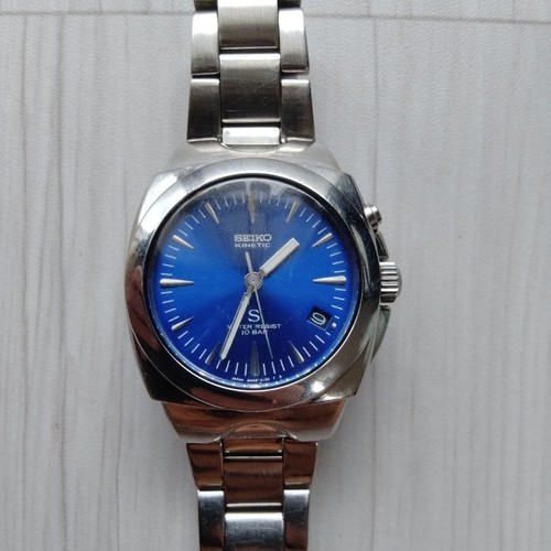 Seiko 5m42 0f30 kinetic - kinetic, blaues