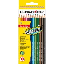 Eberhard Faber Buntstifte Dreikantbuntstift  Winner 12er Etui