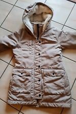 Hollister Winter Jacke Gr. M, mit Kapuze warm gefüttert, Beige