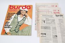 Vintage Burda Modeheft Ausgabe 9 - September 1977 mit Anleitung + Schnittmustern