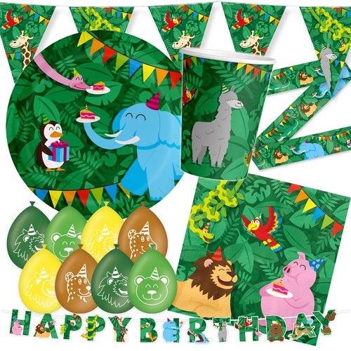 Dschungel geburtstag deko - dschungel,