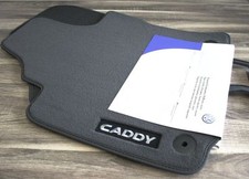 Original VW Caddy Velours Stoff 2x Fußmatten Premium vorn Maxi Life Kasten OEM