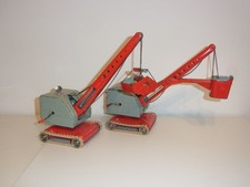 MFZ 2 x Kran - Schaufelbagger Seilbagger Blech (Made in U.S. Zone Germany)