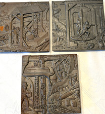 3 Bronzerelief Bronze Metallobjekt Relief Wandrelief Gießerei Eickhoff