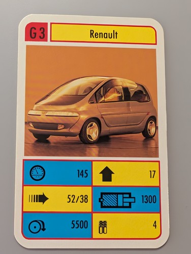 Prototyp renault einzelkarte - -,