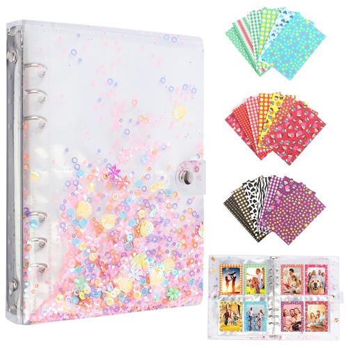 Mini fotoalbum mit 200 taschen - fotoalbum,