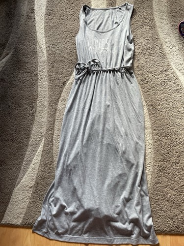 Langes kleid ärmellos grau - langes,