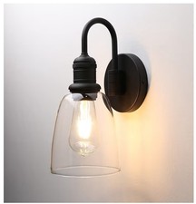 Industrial Edison Stil Wandleuchter Vintage Retro Wandlampe Schwanenhals Leuchte Blck