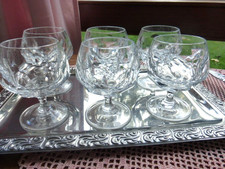 6 Nachtmann Cognac Schwenker Bleikristall mit Diamantschliff-sehr guter Zustand