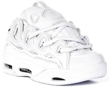 Osiris D3 2001 Chunky Sole Schnürschuh Herren Trainer Weiß UK 6 - 12