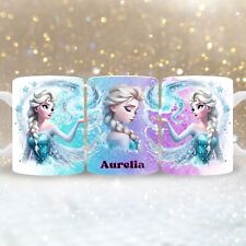 Tasse Eisprinzessin Elsa Frozen mit Name personalisierbar, Kaffeebecher mit Name