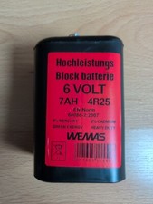 Hochleistungs Block Batterie 6 Volt 7AH 4R25 WEMAS