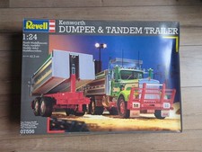 Revell 07556 Kenworth Dumper & Tandem Trailer 1:24 selten ungebaut 