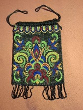 Glasperlenstickerei Handbeutel