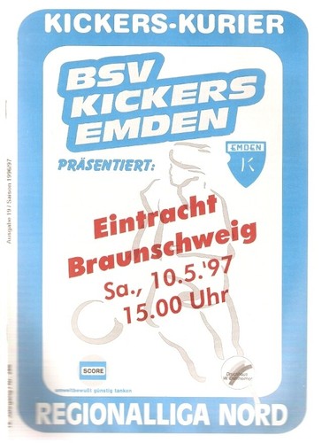 Stadionzeitung 1996 kickers - stadionzeitung,