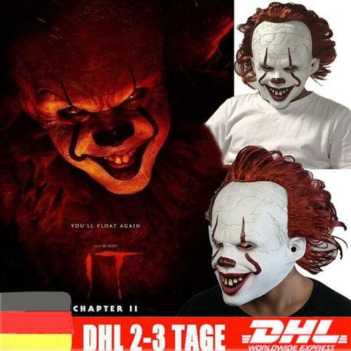 Led maske pennywise - pennywise, horror