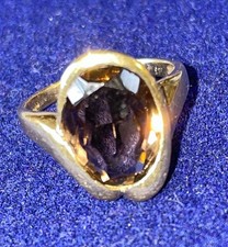 Rauchquarz Ring 585 Gold