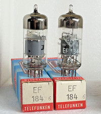2 x  NOS Röhre  EF184  Telefunken 6F30   6EJ7  6F26  ungebraucht