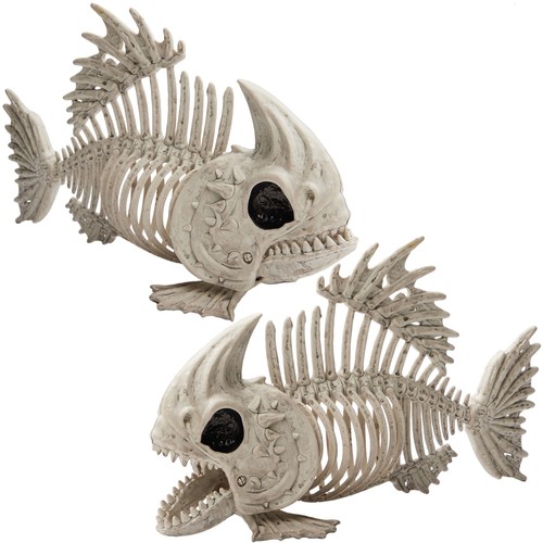 Halloween fisch skelett deko - halloween, 2