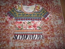 ausgefallenes Zaida-Shirt bunt und Mustermix Gr.38 