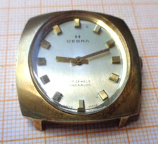 Ältere Handaufzug Armbanduhr OEBRA Werk Peseux 7040 gangbar MSX