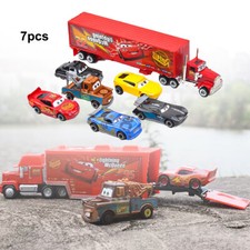7Stück Cars 2 Mack McQueen Racer Auto&Mack Truck Kinder Spielzeug Set Geschenk