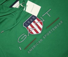 Gant Archive Shield Lavish Green Kapuzen Pullover / Hoodie Gr.L