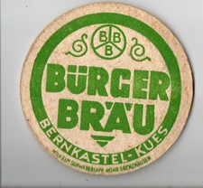 Bierdeckel*Bürger Bräu Bernkastel - Kues*Impressum*Einseitig*