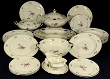 ROSENTHAL - Service SPEISESERVICE f. 6 Pers. TAFELSERVICE - IVORY ROSE - um 1930