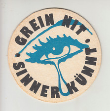 Uralter Bierdeckel  CSU Schwarzbierfest - Grein nit - Sinner Künnt - von 1996 -